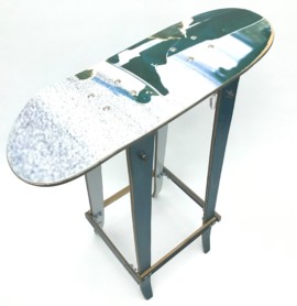 Tabouret de bar design skateboard