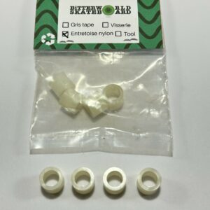 Entretoises Nylon de roulements pour axe Ø8