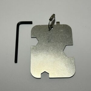 Tool plaque inox et clé pour visserie